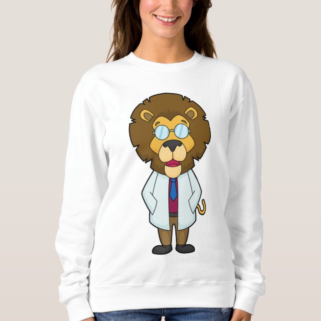 Lion Doctor Doctor's coat Sweatshirt (Front)