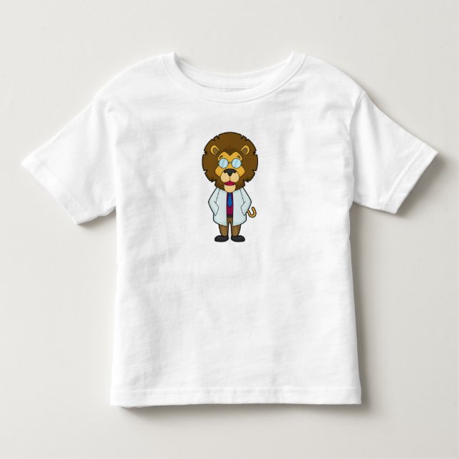 Lion Doctor Doctor's coat Toddler T-Shirt (Front)