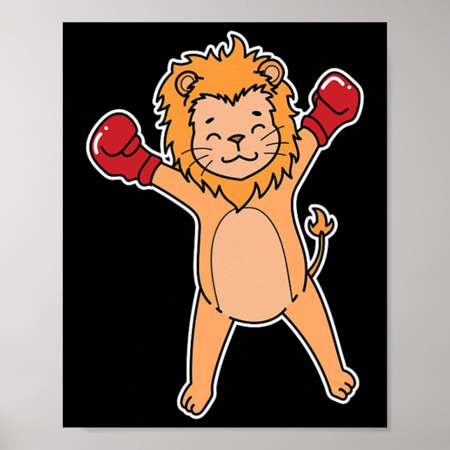 Lion Does Boxing  Poster (Front)