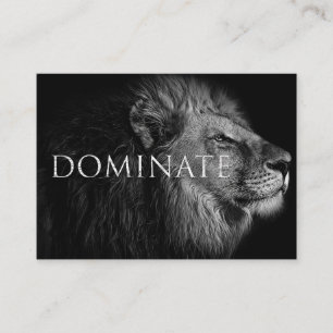 Lion Dominate Like A Lion Business Card