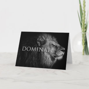 Lion Dominate Like A Lion Card