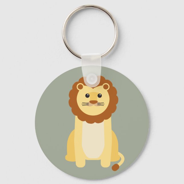 Lion draw key ring (Front)