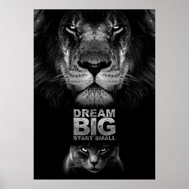 Lion Dream BIG Start Small Poster (Front)