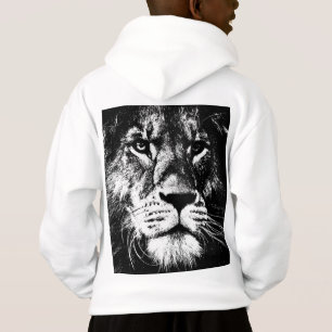Lion Face Back Print Template Kids Boys Modern
