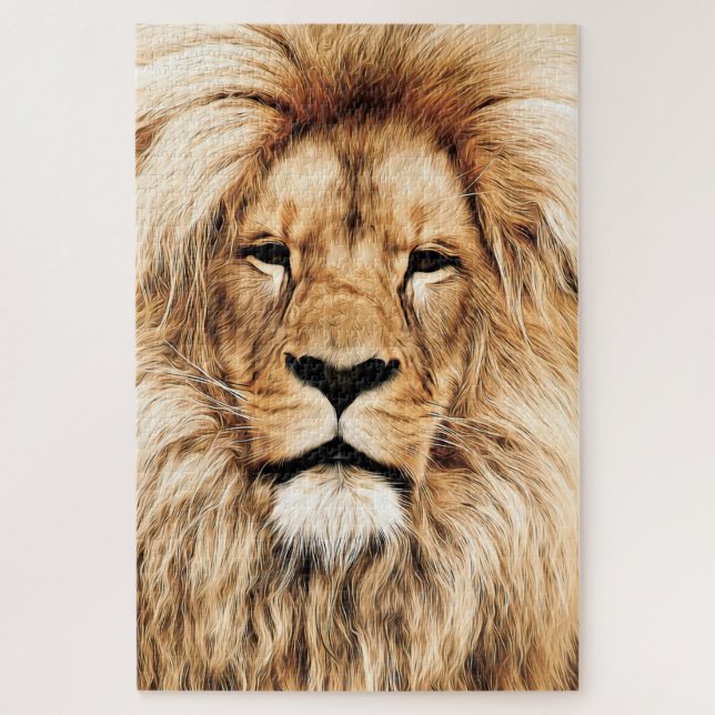 Lion - Face Jigsaw Puzzle (Vertical)