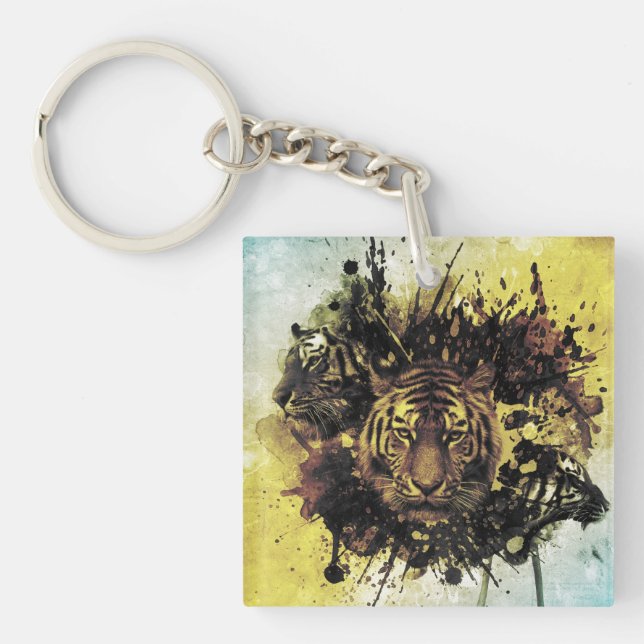 lion face key ring (Front)
