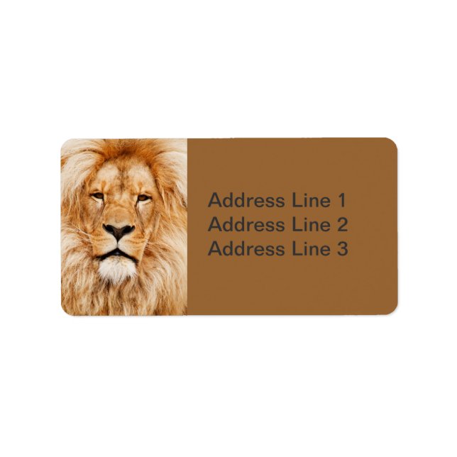 Lion Face Label (Front)