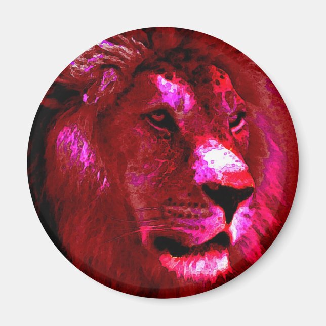 Lion Face Magnet (Front)