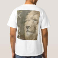 Lion Face Mens Modern Elegant Template White