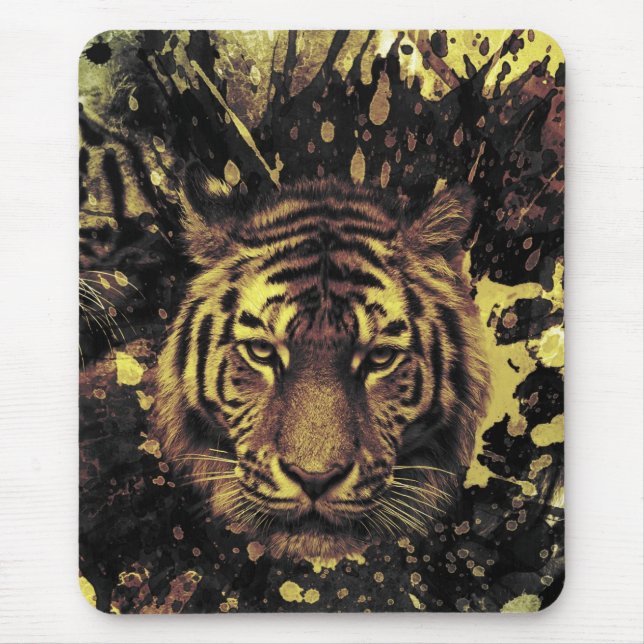 lion face mouse pad (Front)