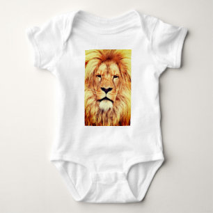 Lion Face Painting Artwork-17335 Baby Bodysuit