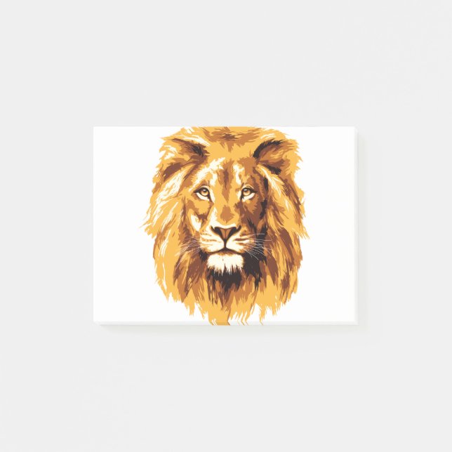 Lion face post-it notes (Front)