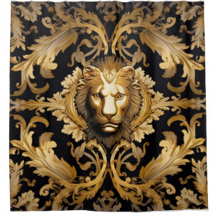 Lion Face Shower Curtain