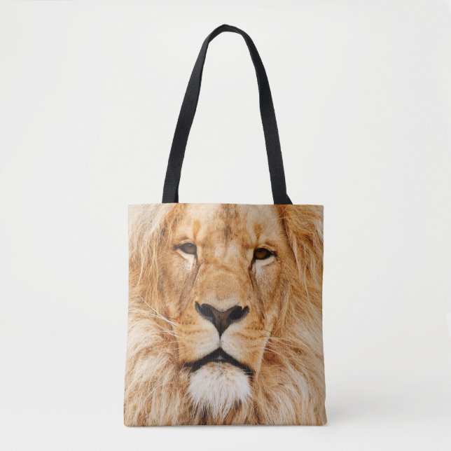 Lion face tote bag (Front)