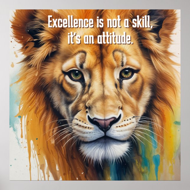 lion face-Wallart décor Painting Poster (Front)