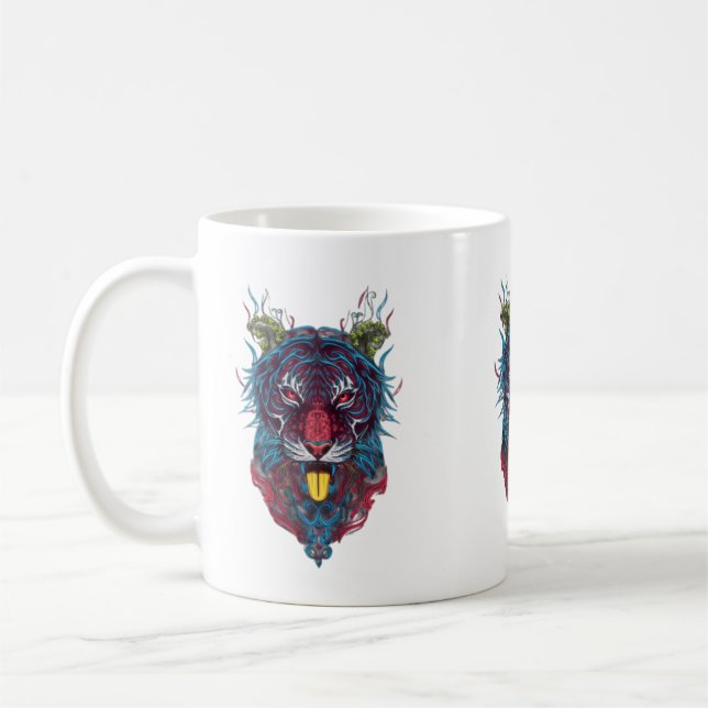 Lion family  coffee mug (Left)