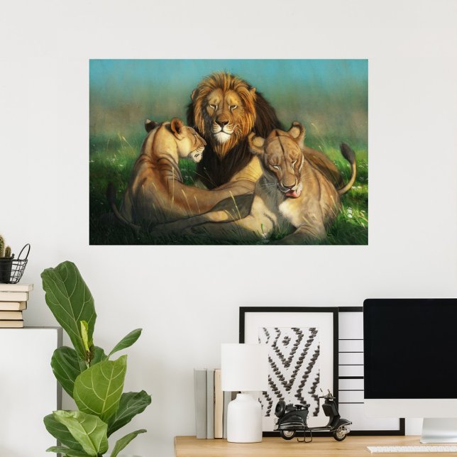 Lion family  poster (Creator Uploaded)