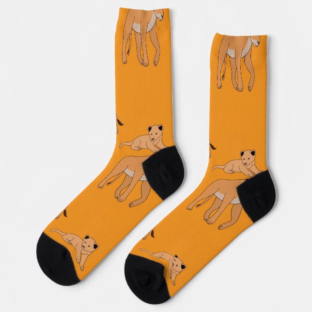 Lion Family Socks (Left)