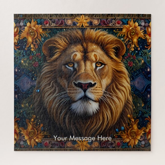 Lion fantasy color painting Wildlife Art Jigsaw Puzzle (Vertical)