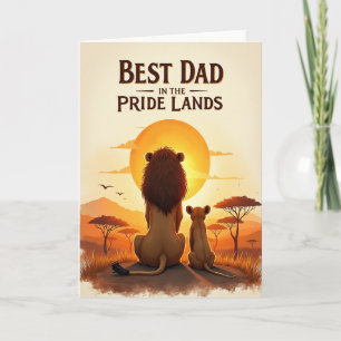 Lion Fathers Day Savanna Card