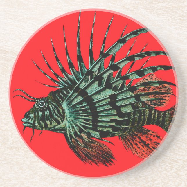 Lion Fish Coaster (Front)