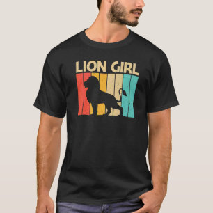 Lion For Girls Women Lion Jungle Safari Animal T-Shirt