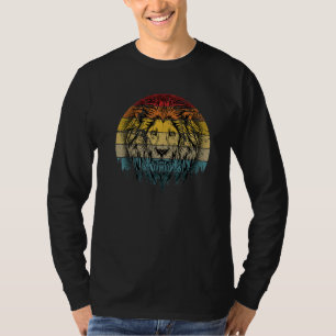 Lion  For Kids King Women Vintage Retro Animal Vin T-Shirt