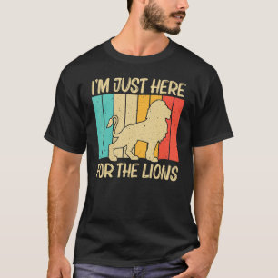 Lion For Men Women African Safari Zoo Animal Retro T-Shirt