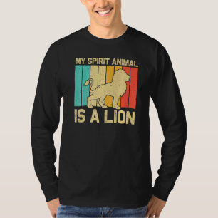 Lion For Men Women African Safari Zoo Animal Retro T-Shirt