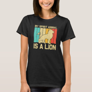 Lion For Men Women African Safari Zoo Animal Retro T-Shirt