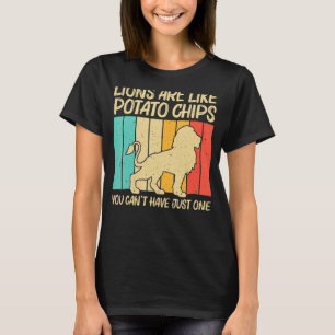 Lion For Men Women African Safari Zoo Animal Retro T-Shirt
