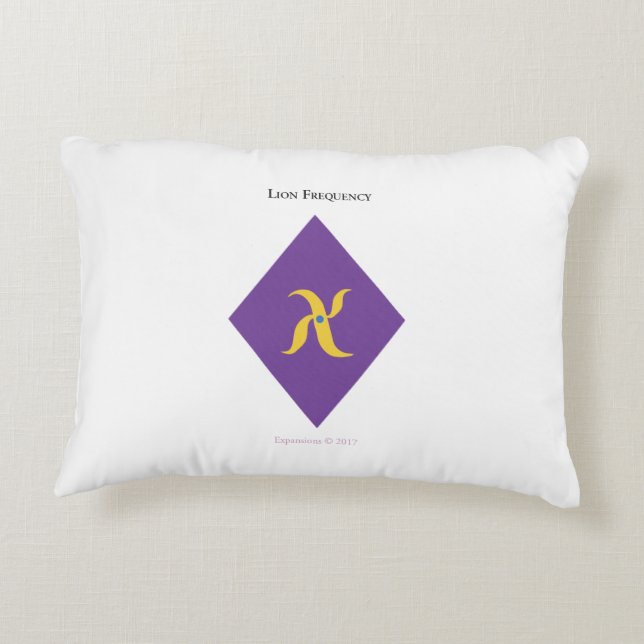 Lion Frequency Pillow (Back)