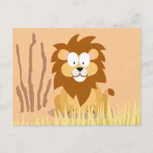 Lion from my world animals serie postcard