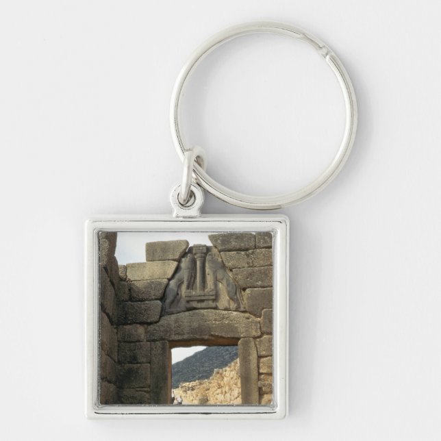 Lion Gate over the entrance Key Ring (Front)