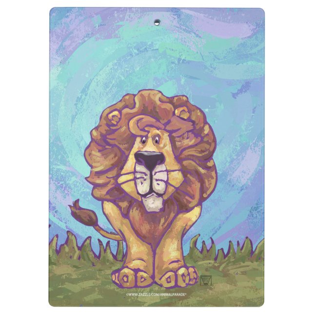 Lion Gifts & Accessories Clipboard (Back)