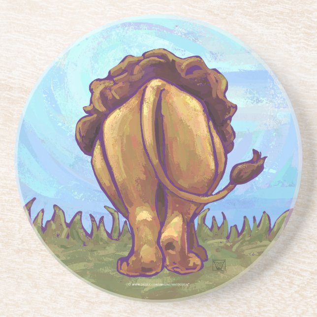 Lion Gifts & Accessories Coaster (Front)