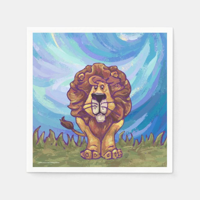 Lion Gifts & Accessories Napkin (Front)