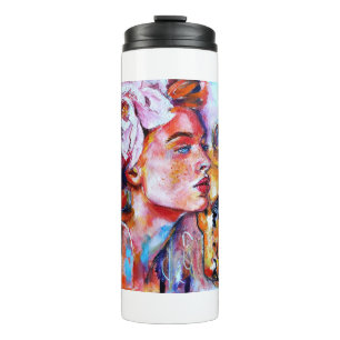 Lion Girl Thermal Tumbler