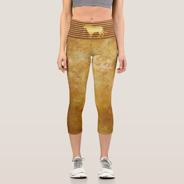 Lion Gold Leggings (Front)