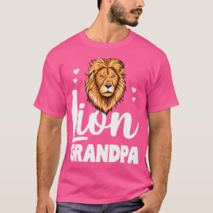 Lion Grandpa Beast Mountain Jungle Animal T-Shirt