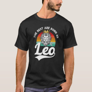 Lion Graphic July August Birthday Leo Zodiac Sign  T-Shirt