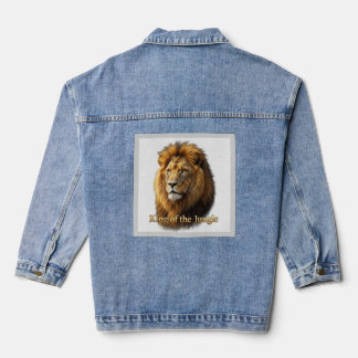 Lion Graphic T-Shirt Denim Jacket