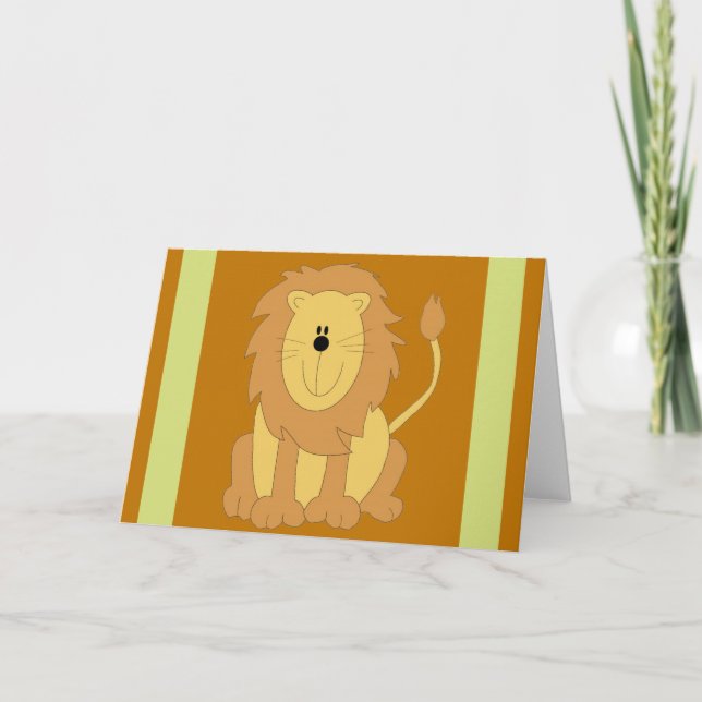Lion Greeting Card (Front)