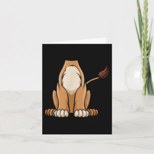 Lion Halloween Outfit Funny Simple Kids Costume Card