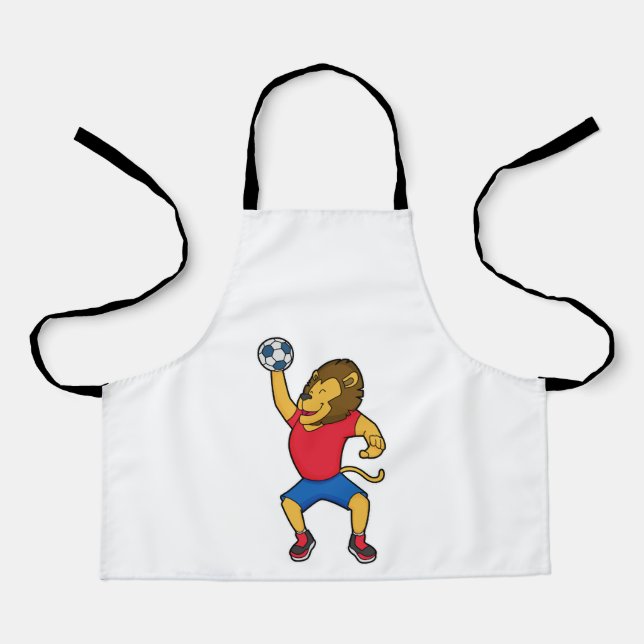 Lion Handball player Handball Apron (Front)