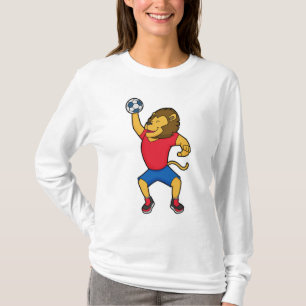 Lion Handball player Handball T-Shirt