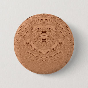 Lion head 6 cm round badge