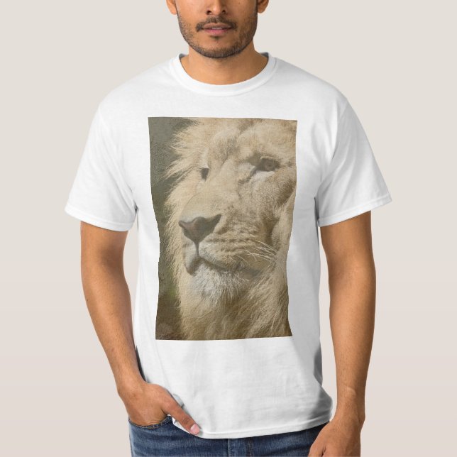 Lion Head Animal Top Template Mens Value Modern (Front)