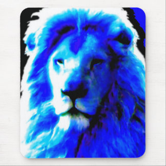 Lion Head Blue mousepad