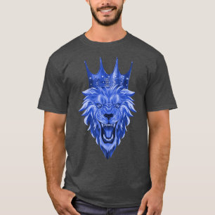 Lion Head Crown  Workout Beast King Motivation Gym T-Shirt